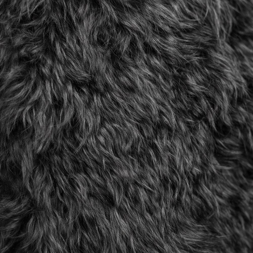Black Fur Leather Chic Layering Coat M/L NWT High End Designer Statement Luxury - Picture 13 of 14